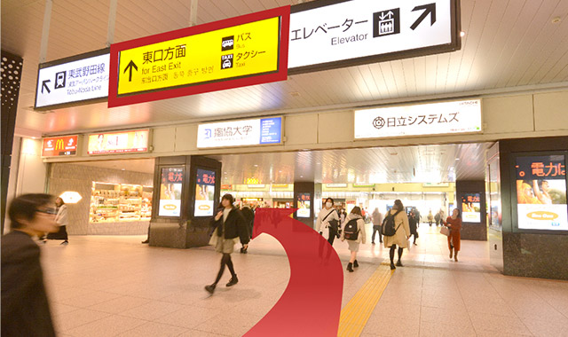 JR大宮駅からの当ホテルまでのルート2